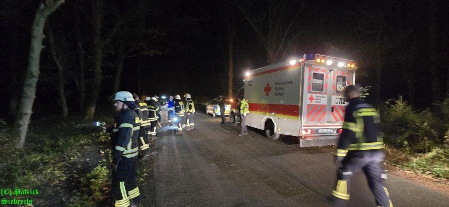 Einsatzfoto TH2 vermisste Person im Wald